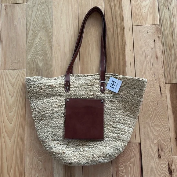 Haute Hippie Jute Leather Tote - Picture 1 of 7